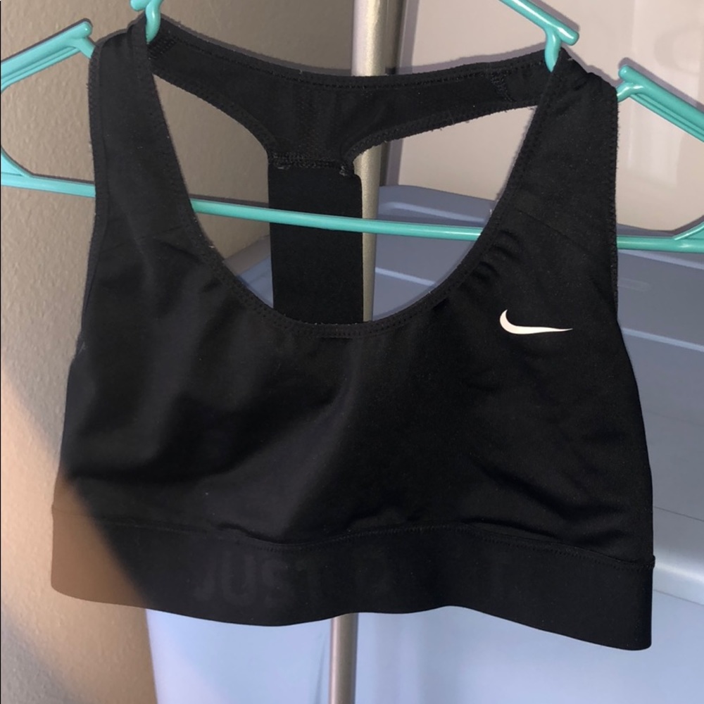 Nike black sports bra